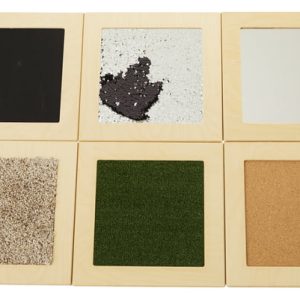 Abilitations Tactile Sensory Panels, 15 x 15 x 3/4 Inches, Set of 6