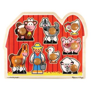 Melissa & Doug Farm Jumbo Knob Puzzle
