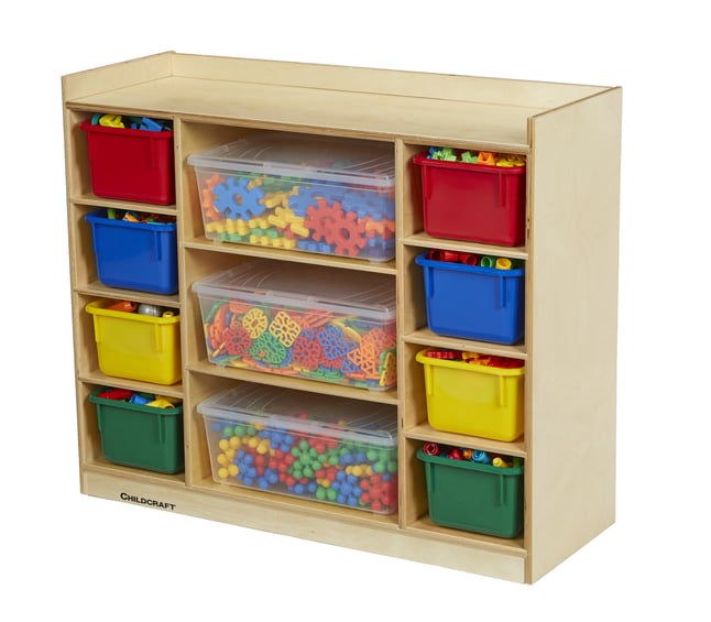 Mixed Storage Shelf with Bins