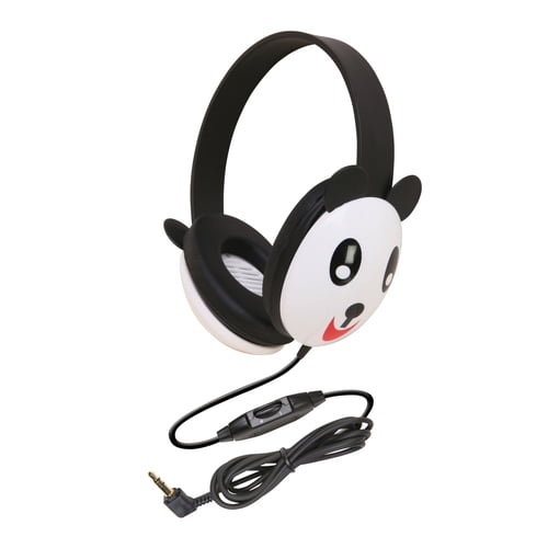 Califone Listening First Kids Wired Headphones (Panda Design)