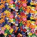 Chenille-Kraft-Plastic-Cube-Uppercase-Letter-Bead,-Assorted-Color,-Pack-of-288