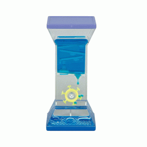 Color Spin Drops with Single Wheel