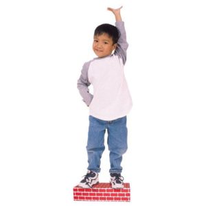 Corrugated Blocks, Large, Red, Set of 16