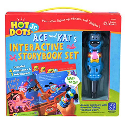 Educational Insights Jr Story Book Kit, 4 Books with 1 Ace Pen