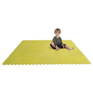 Edushape Puzzle Play Mat Set, 12 L in, Yellow, Set of 25