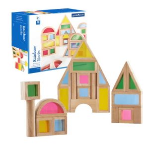Guidecraft Rainbow Block Set, Set of 30