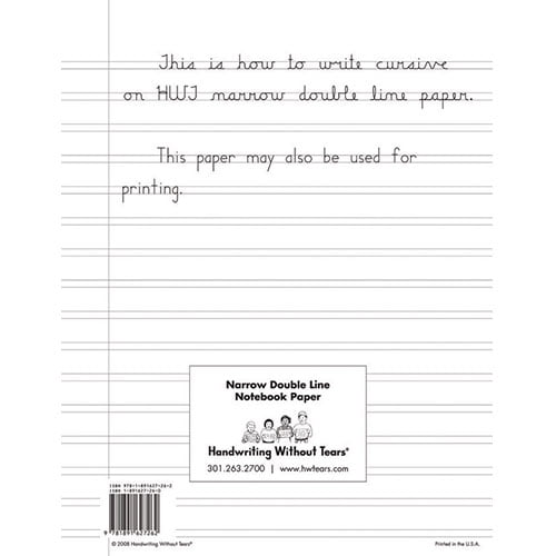 handwriting-without-tears-double-line-narrow-paper-pack-of-100