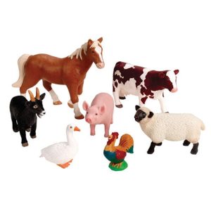 Learning Resources Assorted Jumbo Farm Animals, Set of 7