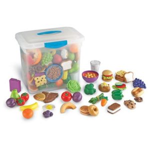 Learning Resources New Sprouts Classroom Play Food Set, 100 Pieces