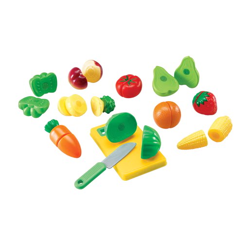 Learning Resources Pretend & Play Sliceable Fruits & Veggies Play Set