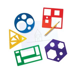 Learning Resources Primary Shape Template Set, Set of 5