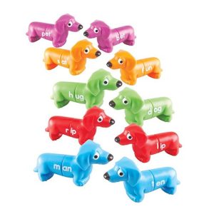 Learning Resources Snap n' Learn Rhyming Pups, Set of 20