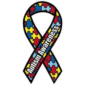 Autism Ribbon Magnet - Small