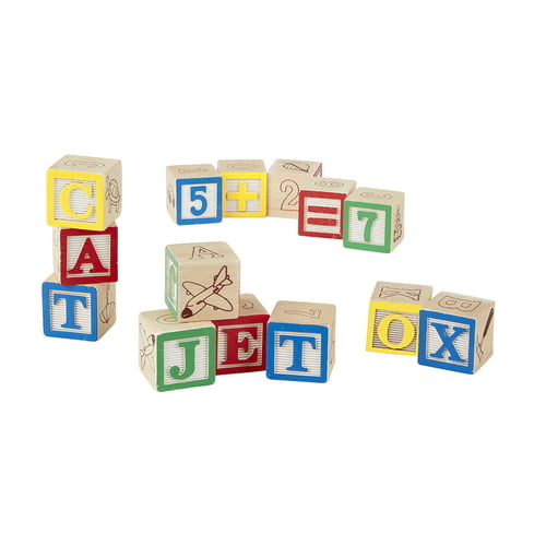 Melissa & Doug Traditional ABC/123 Blocks Set