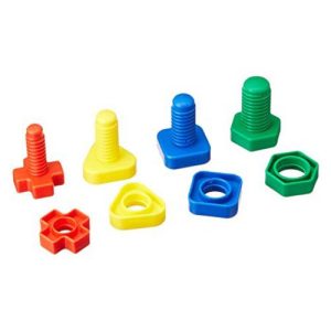 Skill Building Plastic Nuts and Bolts Pack (Set of 64)