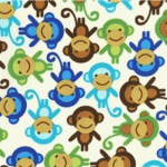 Sleep Tight Weighted Blanket in Monkeys