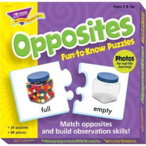 Trend Enterprises Opposites Puzzle Set