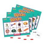 Trend Enterprises Rhyming Bingo Game – Set of 28 Word Pairs and 36 Playing Cards