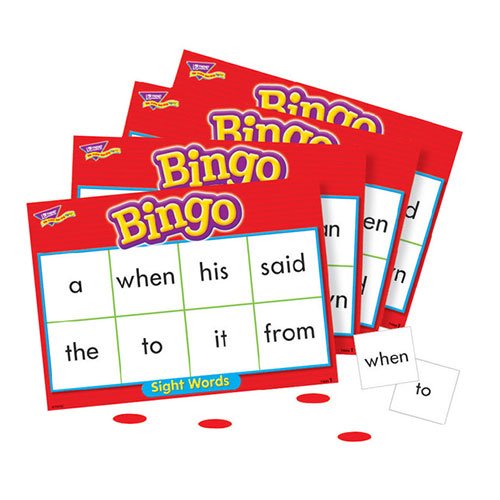 Trend Enterprises Sight Words Bingo – Set of 46 Words and 36 Playing Cards