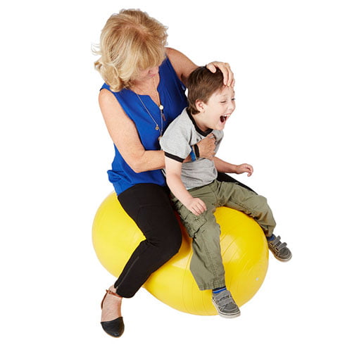 Gymnic 21-3/4 in Physio-Roll Ball, Yellow