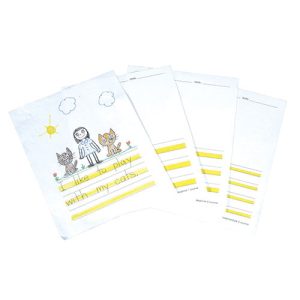 Abilitations Hi-Write Beginner 1 Journal Paper, 9-3/4 x 12-3/4 Inches, White, Pack of 100