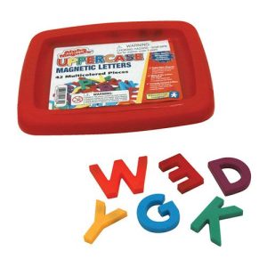 Educational Insights Uppercase Magnetic Letters, 1-1/2 Inches, Multicolors, Set of 42