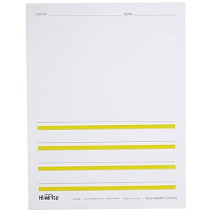 Abilitations Hi-Write Intermediate 1 Journal Paper, 9-3/4 x 12-1/2 Inches, White, Pack of 100