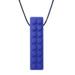 brick stick necklace dark blue