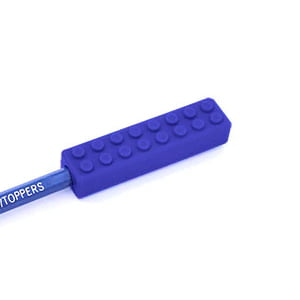 brick stick pencil topper dark blue