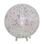 Gymnic 13-1/2 inch B.R.Q. Ball Chair with Built-in Legs, Transparent with Stars