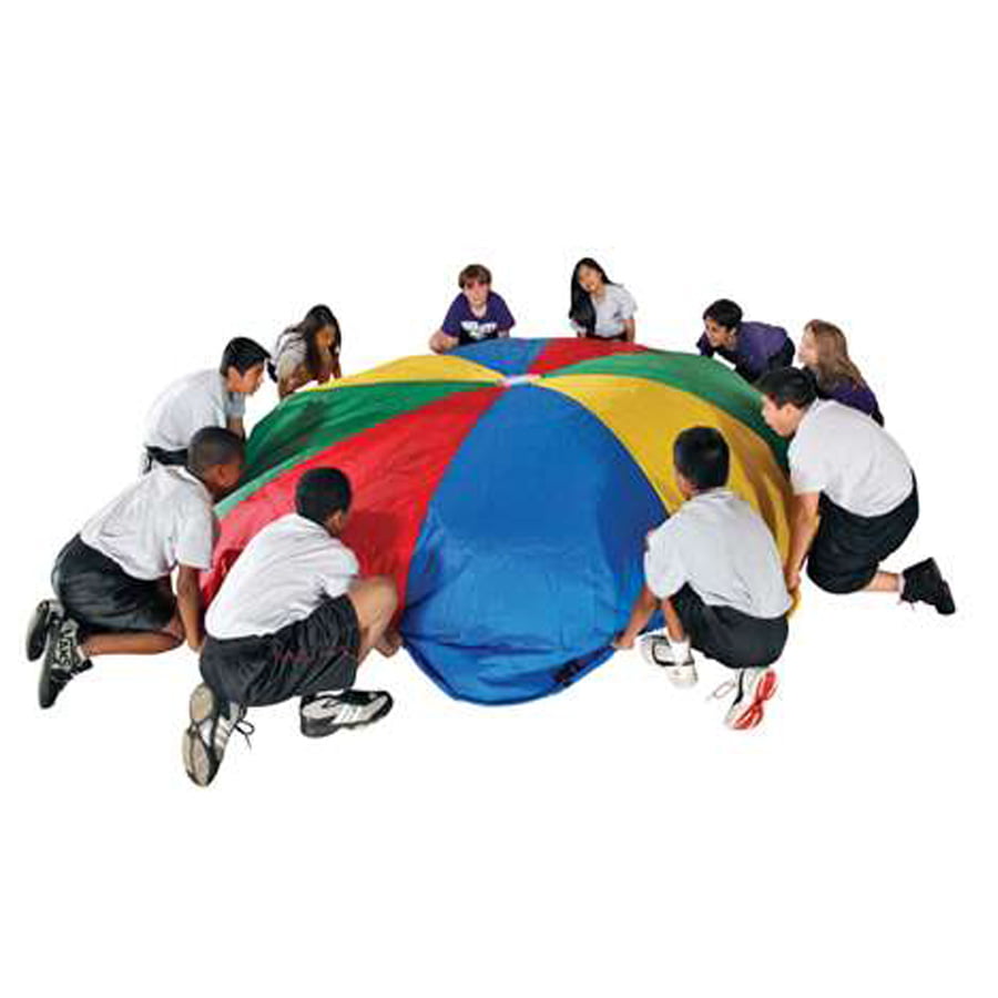 Sportime GripStarChute Parachute with 12 Handles, 12 Feet