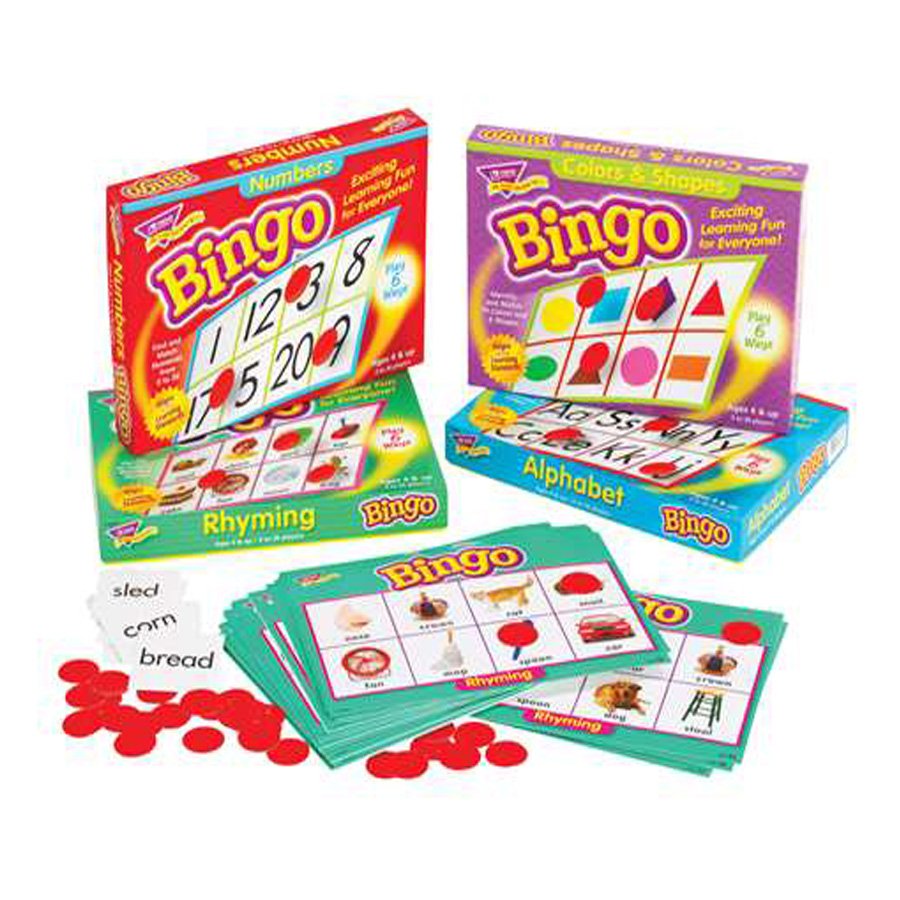 Childcraft Bingo Game Set, Set of 4