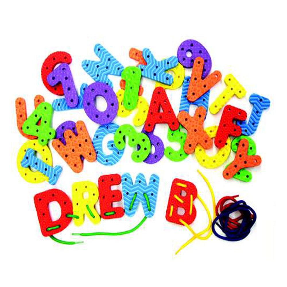 Wonderfoam Lacing Letters and Numbers Set