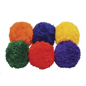 Sportime 4 in Yarn Ball, Set of 6, Assorted Colors