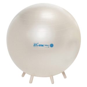 Gymnic Sit'N'Gym Therapy Ball, 22 in, Pearl White