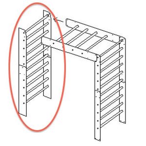 In-FUN-ity Climbing System - Ladder Wall - Metal Studs (Figure 1)