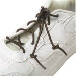 Elastic Shoe Laces, Cord-Lock, Brown, 1 Pair