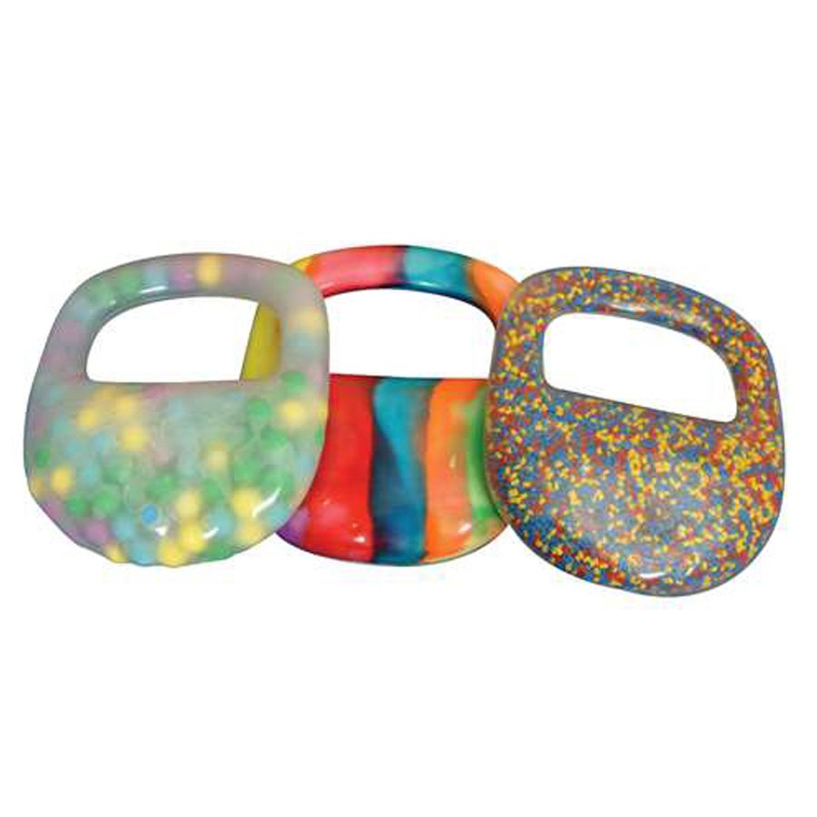 Abilitations Soft Weight Ball Set, 4-1/2 in Dia, Assorted Color, Set of 6