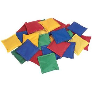 Martin Manufacturers 5 x 5 in Heavy-Duty Cloth Bean Bags, Pack of 12