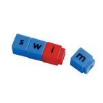 Unifix Letter Cubes Word Building Center – Set of 60 Vowels and 120 Consonants – Red and Blue