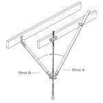 Wood Joist Drop-Ceiling Sensory Swing Installation Kit (2.5′ to 5′ Drop)
