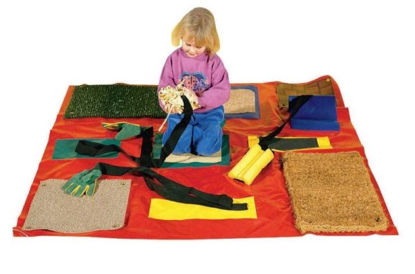 Feelie Mat with Detachable Textured Patches