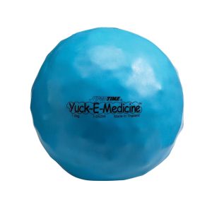 3.3 lb, 6-1/2 in Yuck-E-Medicine Ball, Blue