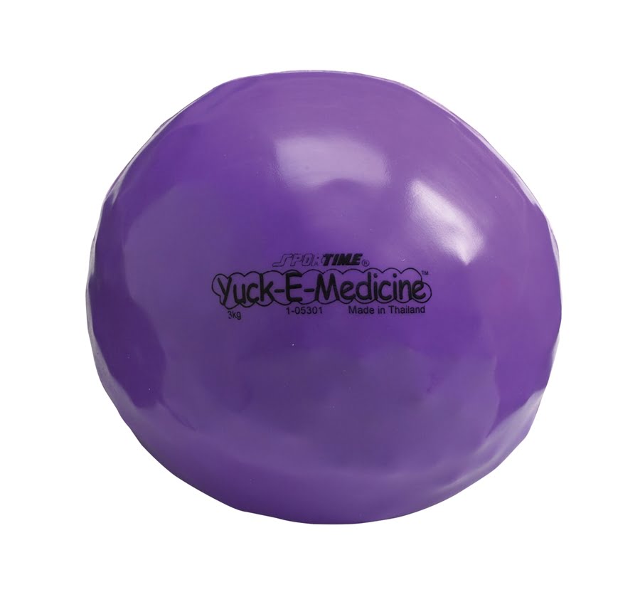 6.6 lb, 8 in Yuck-E-Medicine Ball, Violet