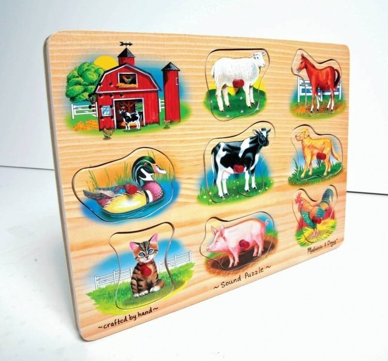 Farm Animal Sound Puzzle - Melissa & Doug