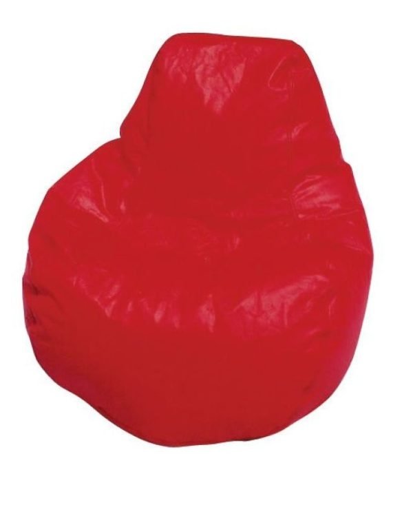 High Back Bean Bag Chair (Medium - Red)