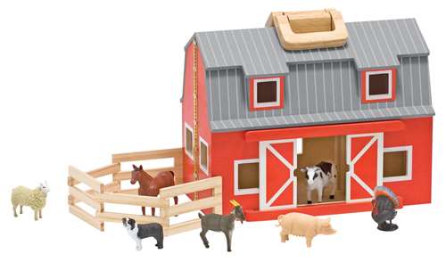 Melissa & Doug Mini Fold and Go Barn