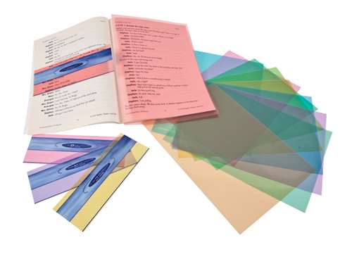 School Specialty Color Overlay, Assorted Colors, Pack of 10