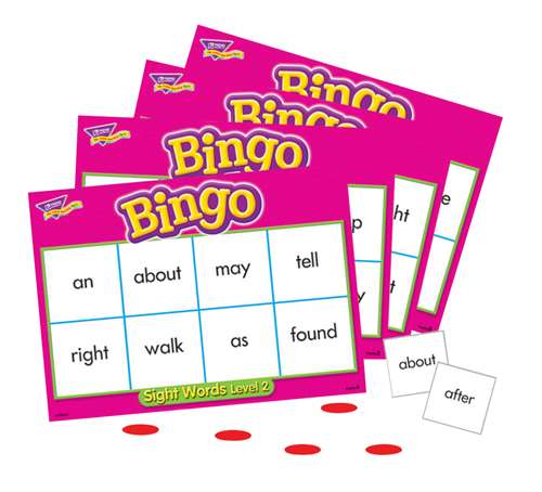 Bingo Game - Sight Words - Level 2