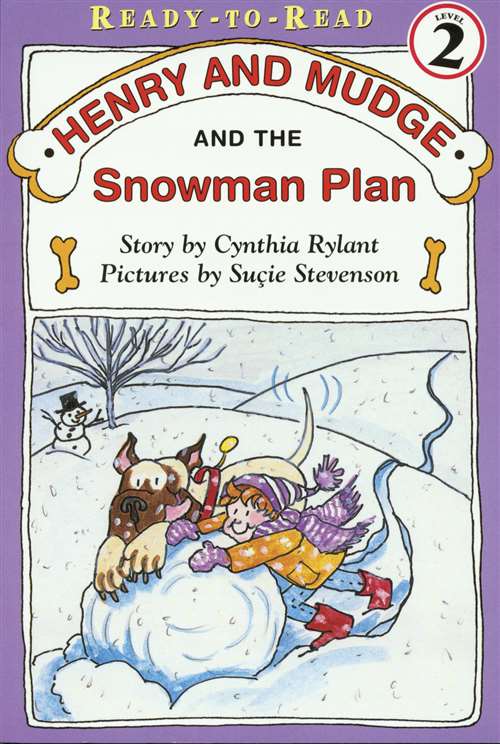 Live Oak Media Henry & Mudge Snowman Plan, Set of 4 Books with CD